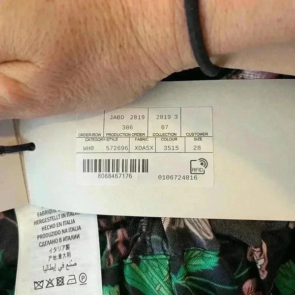 NWT Gucci Women's Black Silk Tiger Floral Print Harem Pant Trousers sz 28 - Picture 13 of 16